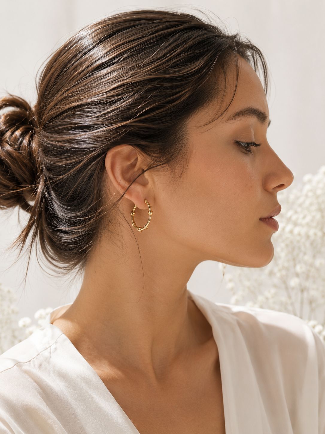 Argollas Claire - Acero Inoxidable