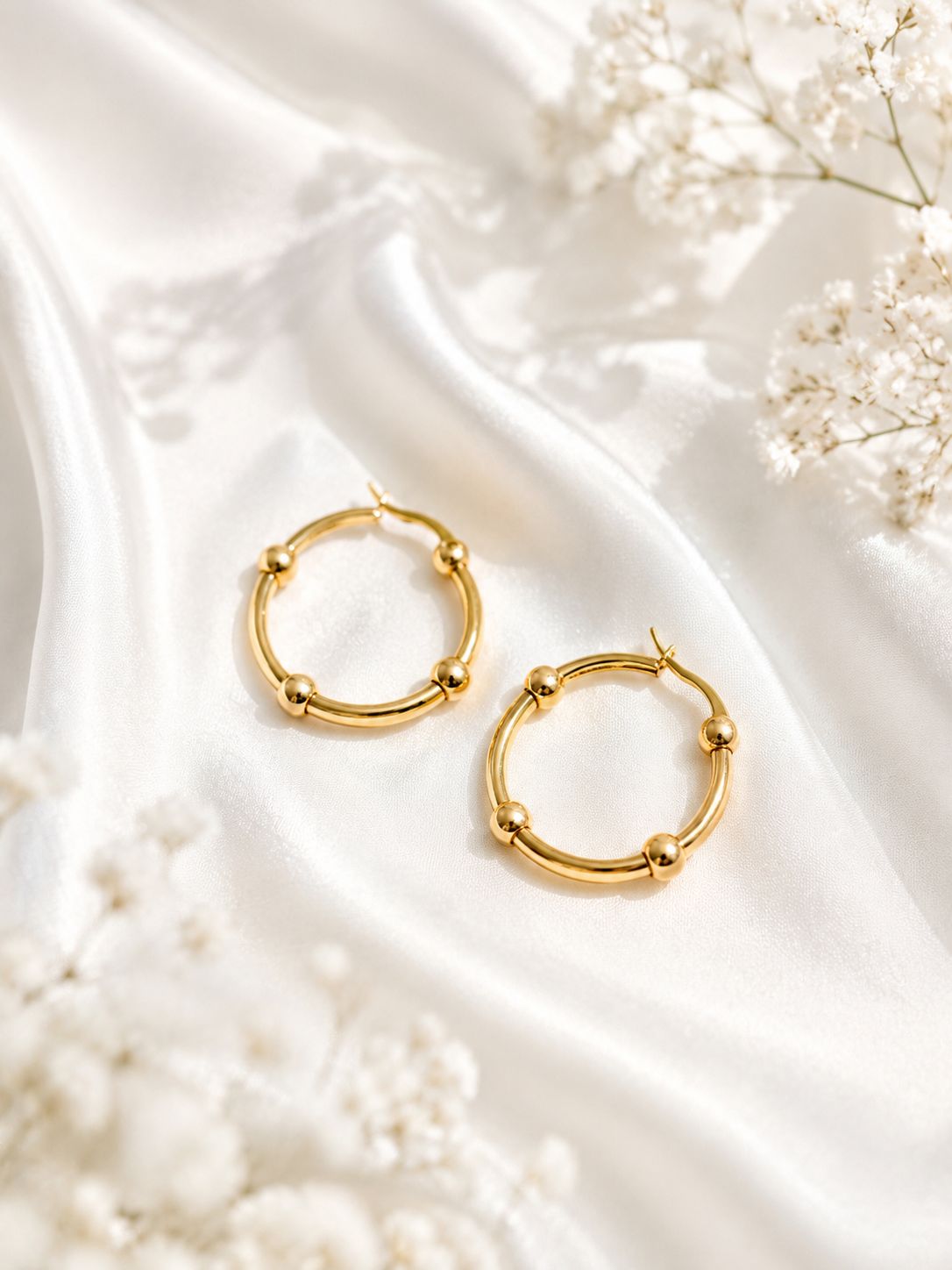 Argollas Claire - Acero Inoxidable