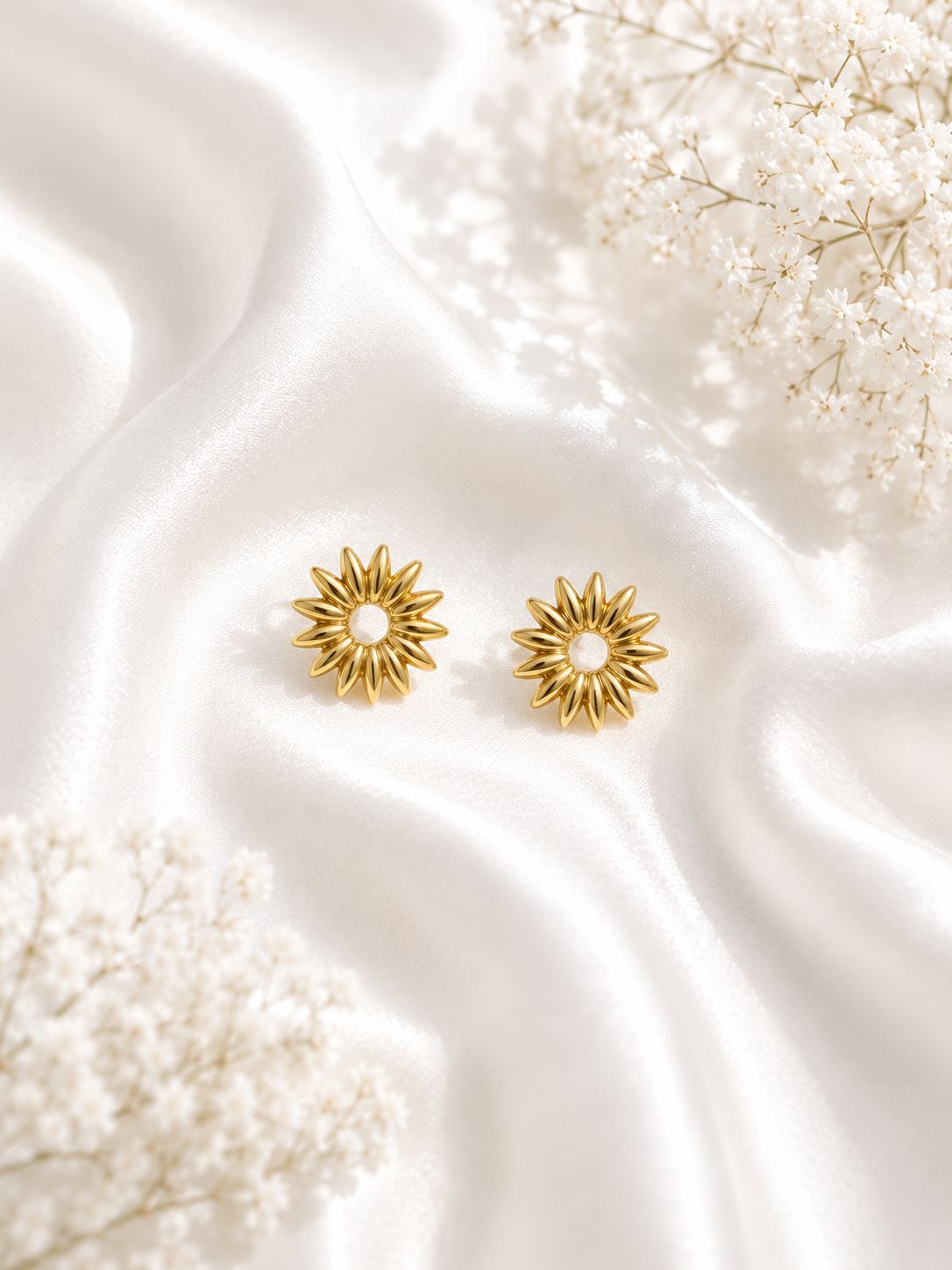 Arete Flor - Acero Inoxidable