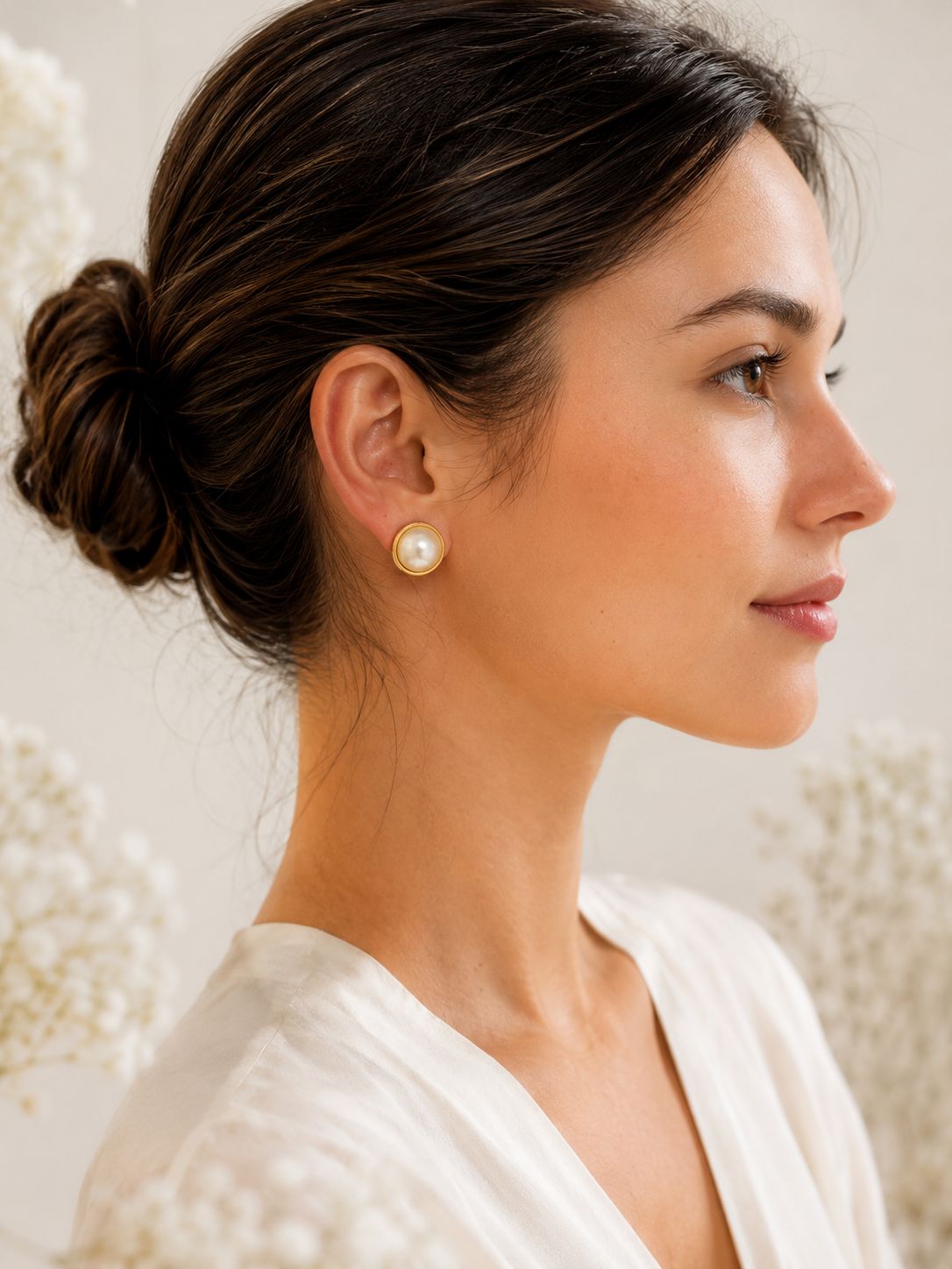Aretes Perlas Clasica - Gold Filled