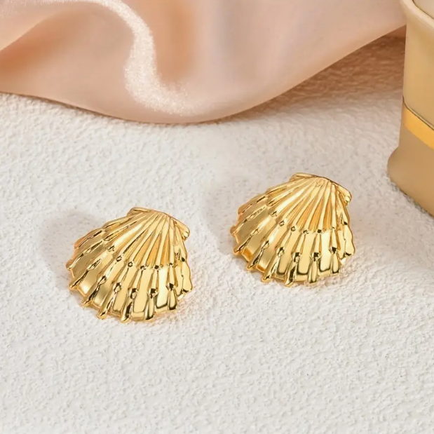 Aretes de Concha - Acero Inoxidable