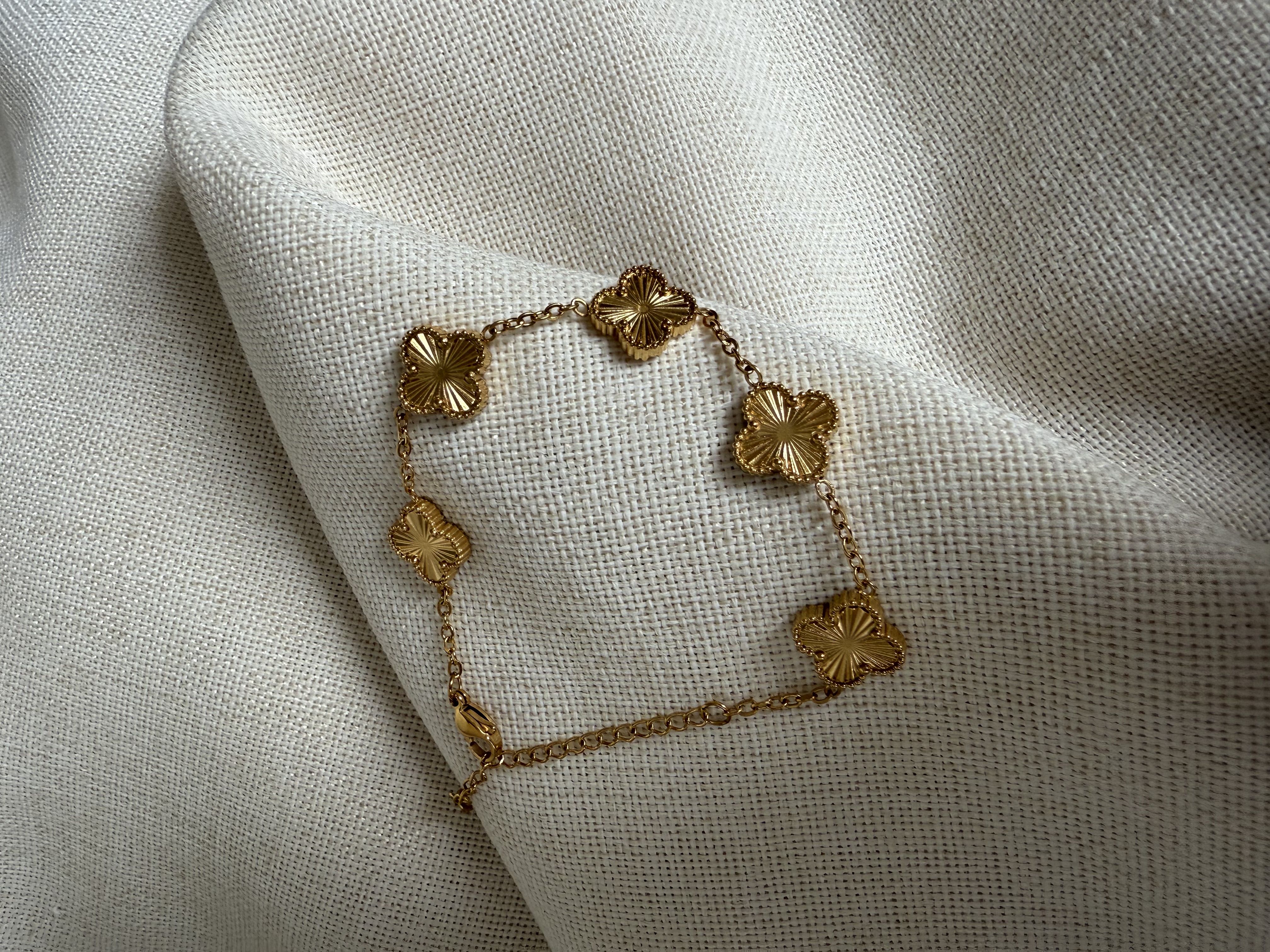 Pulsera Trébol - Acero Inoxidable 