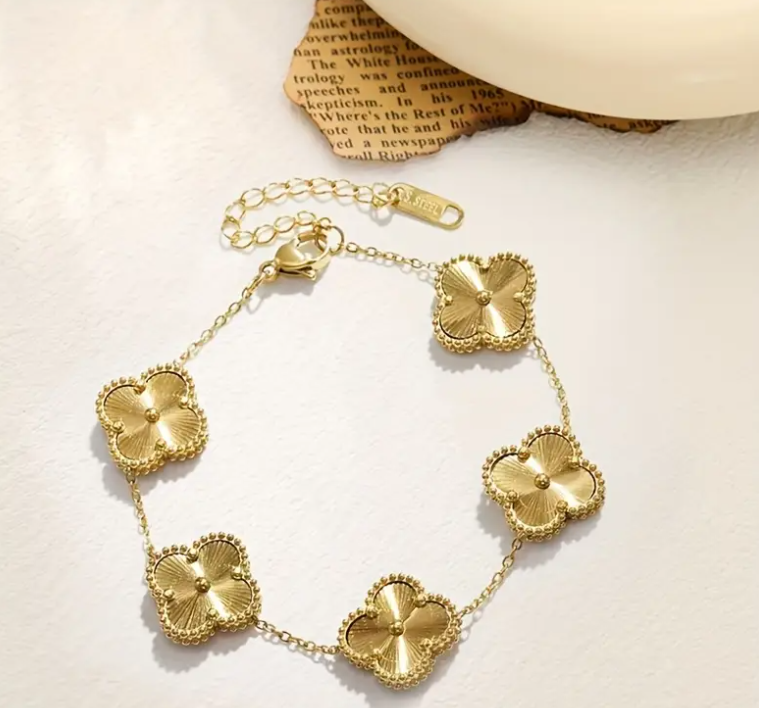 Pulsera Trébol - Acero Inoxidable 