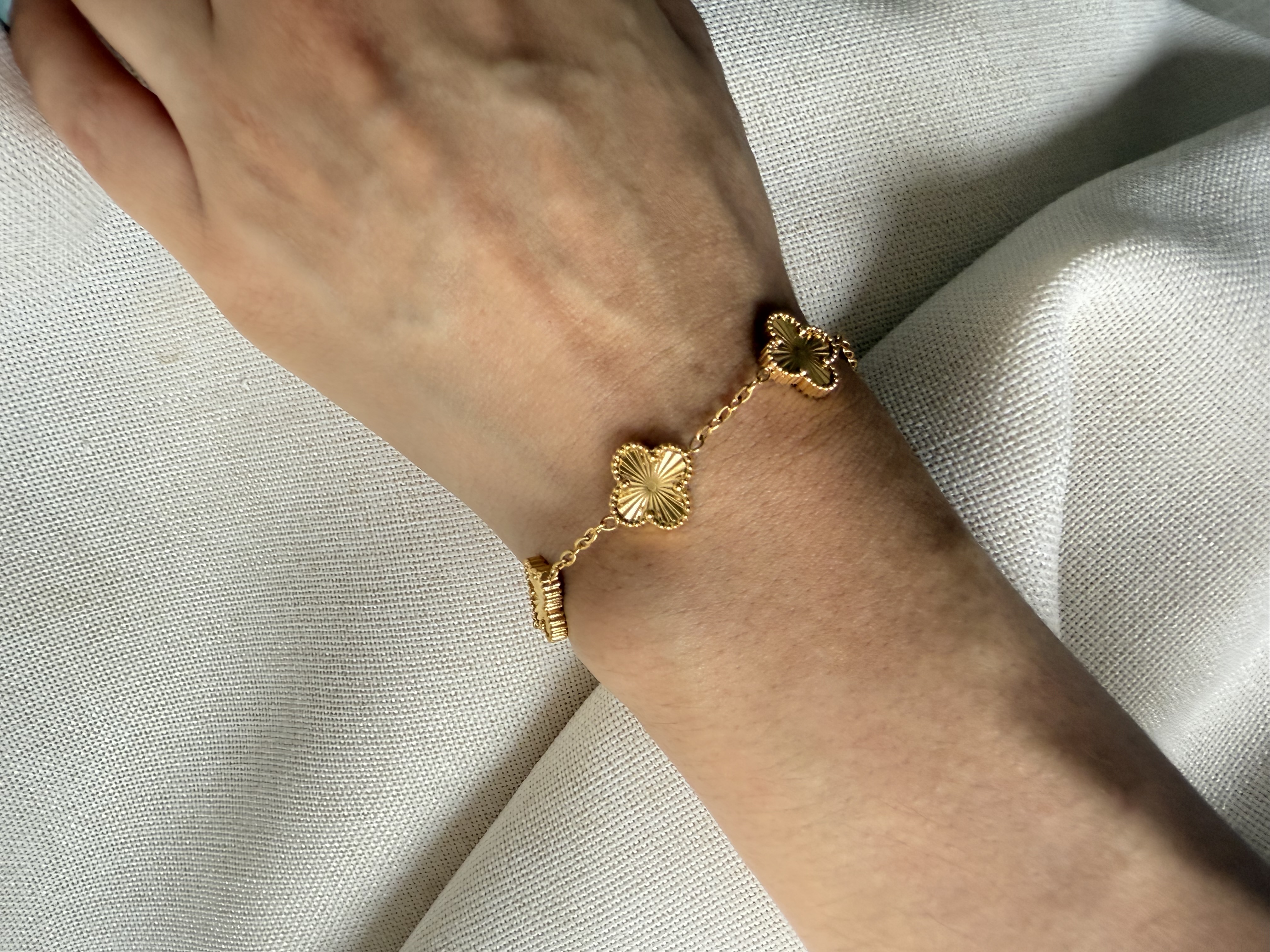 Pulsera Trébol - Acero Inoxidable 