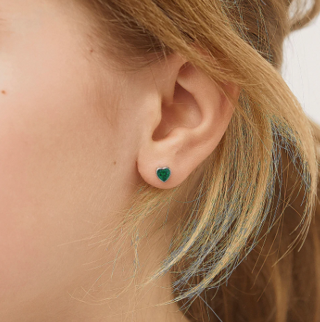 Corazón Verde - Plata 925