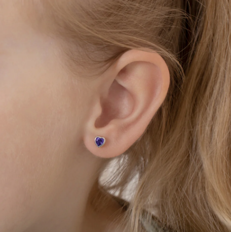 Corazón Morado - Plata 925